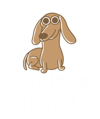 Dachshund Dad Wiener Dog Funny Dog Lover Fathers Day Gift Women's Long Sleeve Flannel Pajama Set 