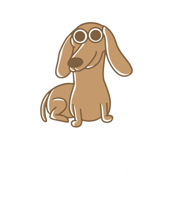 Dachshund Dad Wiener Dog Funny Dog Lover Fathers Day Gift Women's Long Sleeve Flannel Pajama Set 