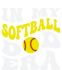 In My Softball Dad Era Funny Proud Softball Dad Groovy Great Gift Full Zip Hoodie