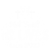 Plot Twist He Lives Cross Funny Christian Easter Day Quote Cool Gift Sustainable Knit Beanie