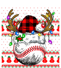 Santa Ugly Sports Christmas Baseball Player Cool Gift Women's Flannel Pajama Set