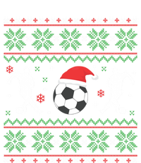 Soccer Ugly Christmas Funny Xmas Soccer Great Gift Women's Long Sleeve Flannel Pajama Set 