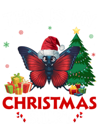 This Is My Butterfly Santa Hat Christmas Pajama Gift Full Zip Hoodie