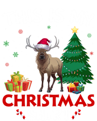 This Is My Elk Santa Hat Christmas Pajama Gift Toddler Hoodie