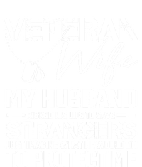 Veteran Wife Army Husband Soldier Saying Cool Military Gift High Crown Mesh Back Trucker Hat