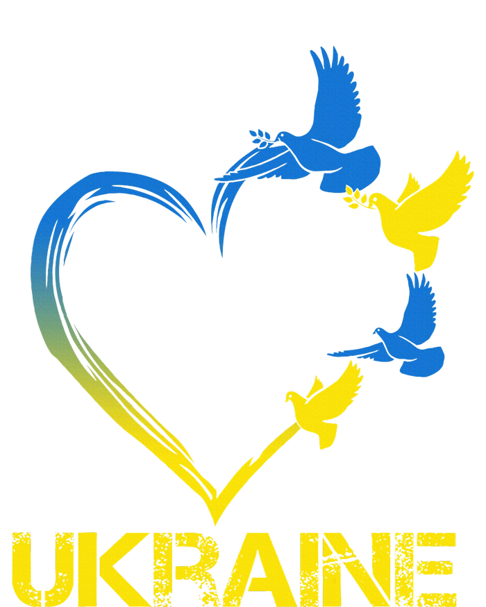 Ukraine Flag Heart Vintage Ukrainian Lovers Ukraine Tall T-Shirt