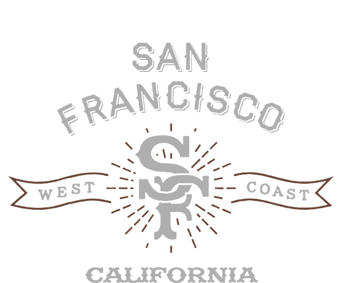 Vintage San Francisco Sf California West Cost Logo Kids Hoodie