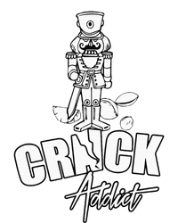 Nutcracker Crack Addict Funny Christmas Gag Gift Cooling Performance Long Sleeve Crew