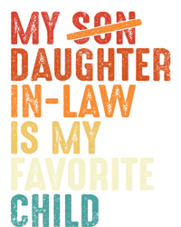 My Daughter In Law Is My Favorite Retro Fathers Day Cute Gift Women's Long Sleeve Flannel Pajama Set 