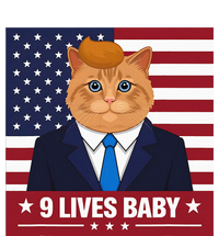 Funny Cat Trump 9 Lives Baby Even My Cat Loves Trump 2024 Baby Bodysuit