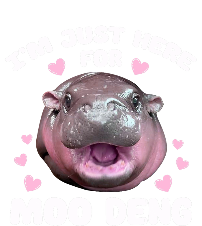 IM Just Here For Moo Deng Cute Baby Hippo Bouncy Souvenir Short Acrylic Beanie