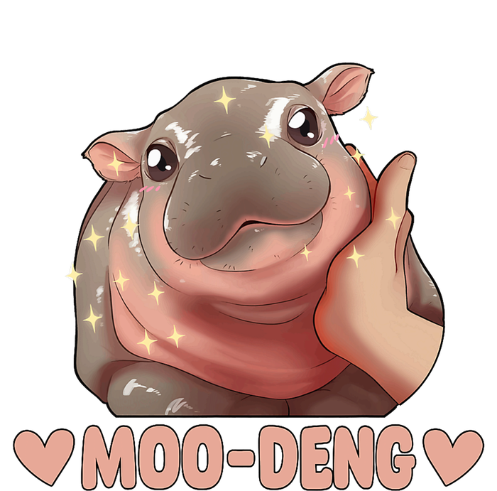 Moo Deng Bouncy Pig In Thai Picture The Cute Baby Hippo Moo Deng Cute Design Cooling Performance Crew T-Shirt