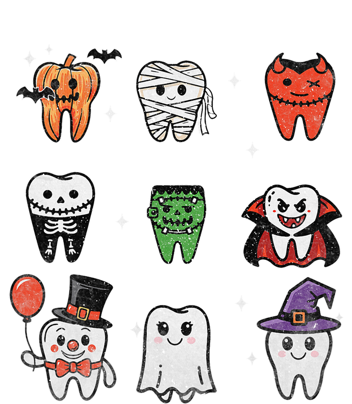 Ghost Pumpkin Witch Cute Dental Halloween Dentist T-Shirt