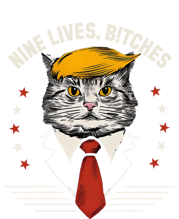 Cat Trump 9 Lives Baby Long Sleeve Bodysuit