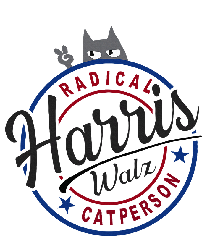 Harris Walz Radical Cat Lady Person Election Kamala Walz Premium T-Shirt