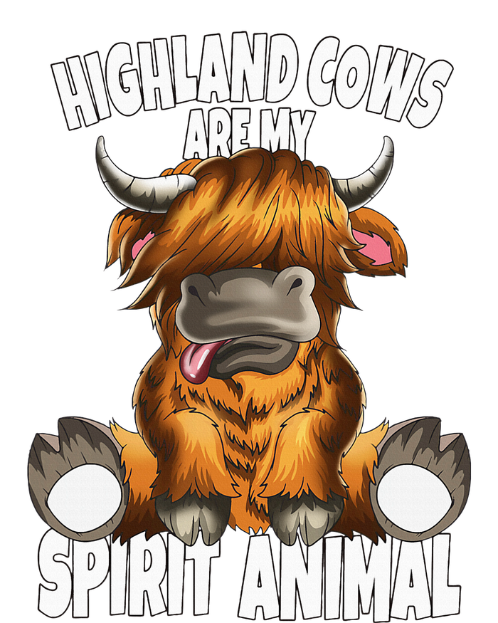 Scottish Beef Cow Highland Cows Are My Spirit Animal Sustainable Knit Beanie