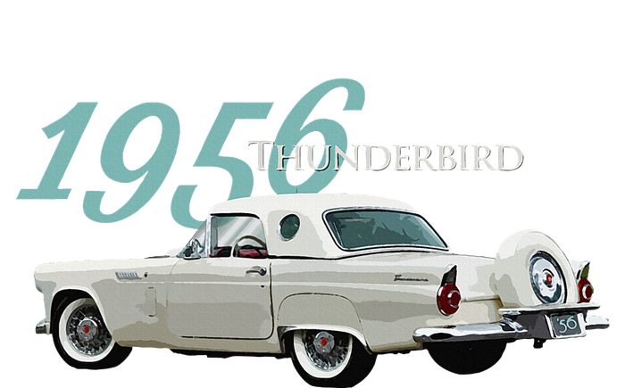 1956 Thunderbird Classic American Sports Car 1950s T-Shirt