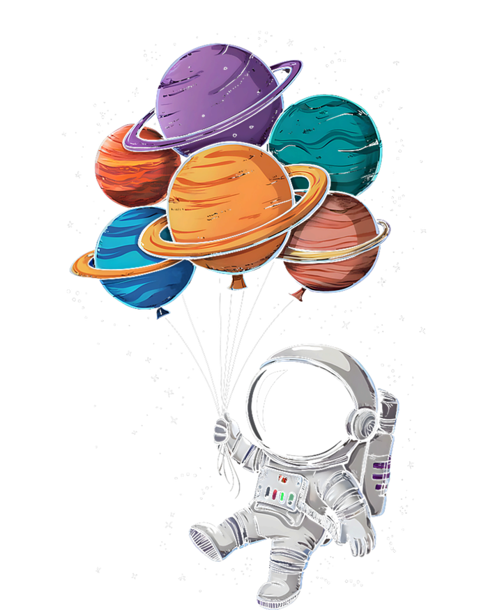 Astronaut Holding Planet Balloons Floating In Space Toddler T-Shirt