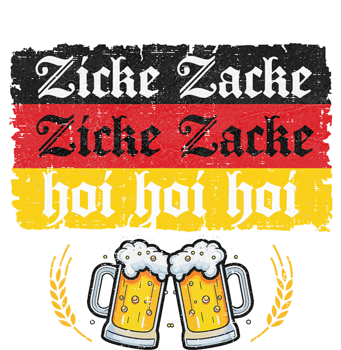 Zicke Zacke Hoi Oktoberfest German Flag Party Funny Women's T-Shirt