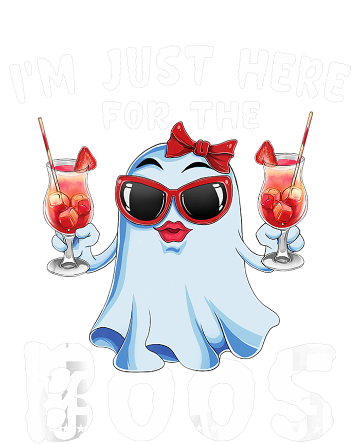 IM Just Here For The Boos Funny Halloween Gift Women Ghost T-Shirt