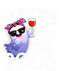 Women Im Just Here For The Boos Cute Halloween Ghost Wine Wool Snapback Cap