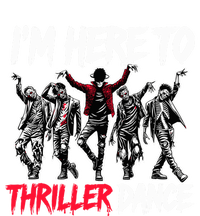 IM Just Here To Thriller Dance Funny Halloween Zombie Party Sustainable Bucket Hat