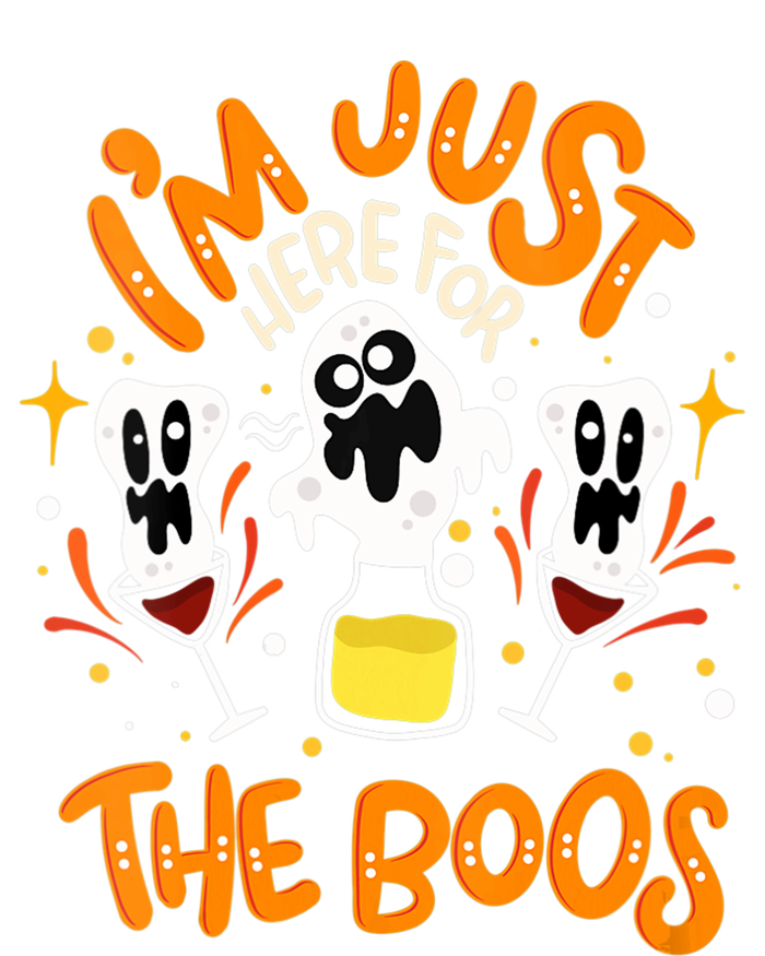 IM Just Here For The Boos Halloween Booze Pun Long Sleeve Pajama Set