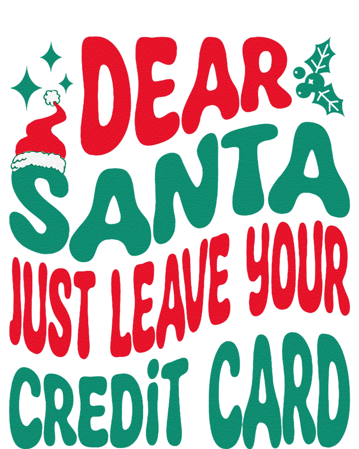 Dear Santa Just Leave Your Credit Card Matching Christmas Valucap Bio-Washed Visor