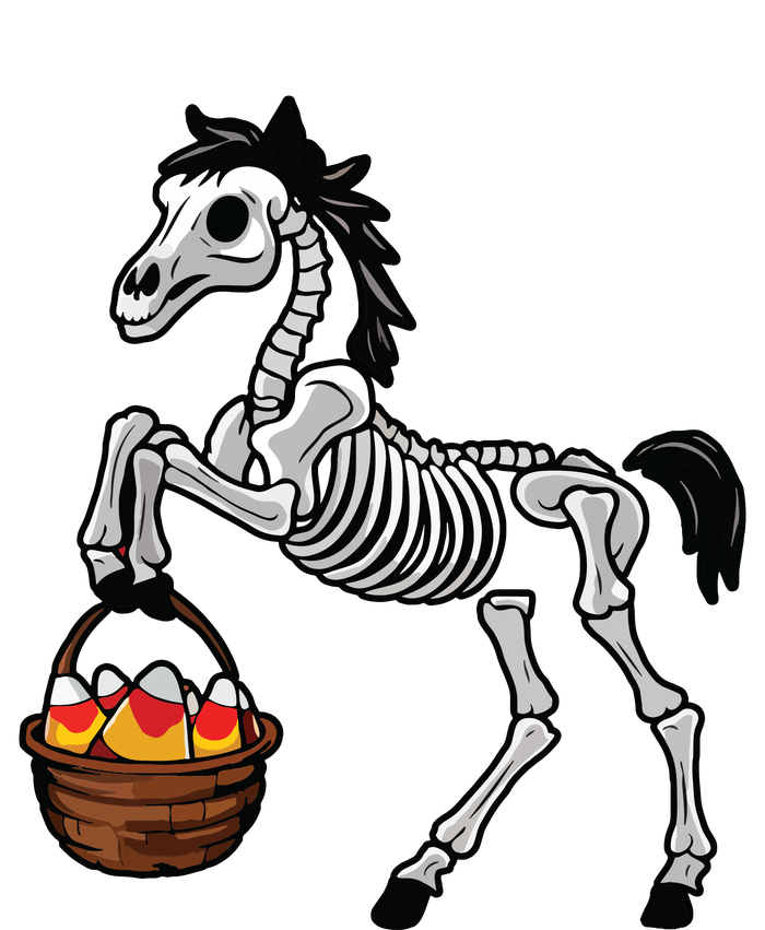 Funny Horse Lover Halloween Skeleton Spooky Candy Corn Platinum Collection Golf Towel