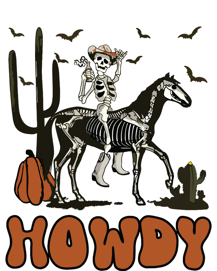 Halloween Howdy Skeleton With Horse And Cowboy Hat PosiCharge Competitor Tank