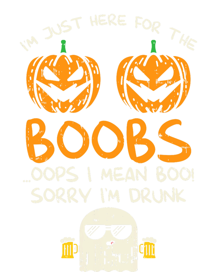 Im Just Here For The Boobs Boos Drunk Ghost Beer Halloween T-Shirt