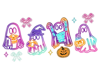 Cute Colorful Neon Boo Ghost Halloween Spooky Season Magnet