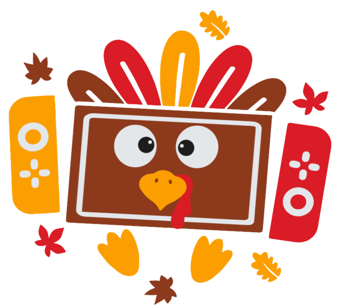 Turkey Face Funny Gaming Gamer Thanksgiving T-Shirt