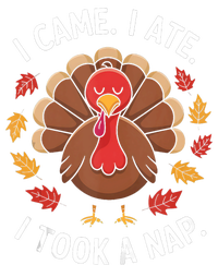 I Came I Ate I Took A Nap Turkey Day Funny Thanksgiving Food Flexfit Unipanel Trucker Cap