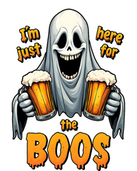 IM Just Here For The Boos Funny Ghost Halloween Drinker Full-Length Apron With Pockets