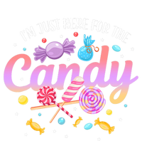 IM Just Here For The Candy Funny Halloween Food Humor Bella+Canvas Jersey Crop Tee