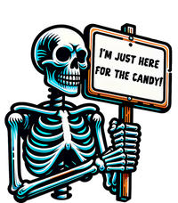 IM Just Here For The Candy Skeleton Spooky Season Halloween T-Shirt