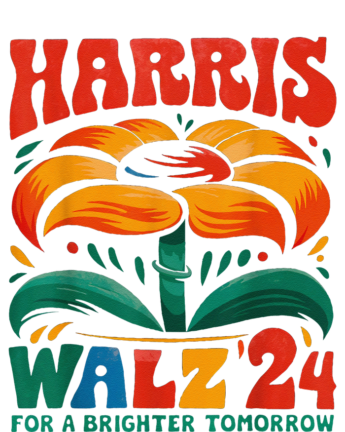 Kamala Harris Tim Walz 2024 Peace Lgbt Harris Walz Waltz Women's Knotted Racerback Tank