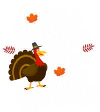 Cute And Funny Gobble Til You Wobble Thanksgiving Turkey Cool Gift Pom Pom 12in Knit Beanie