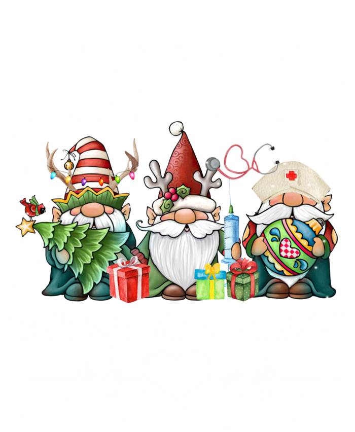 Icu Nurse Christmas Crew Cute Gnomes Christmas Nurse Scrubs Gift USA-Made Snowflake Beanie