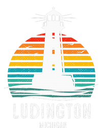 Ludington Michigan Retro Vintage Lighthouse Idea Gifts Tie-Dye Long Sleeve Shirt