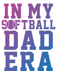 Softball Daddy Humor Design Funny Softball Dad Gift Tie-Dye T-Shirt