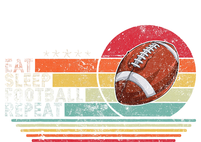 Retro Vintage Eat Sleep Football Repeat American Sport Pajama Set