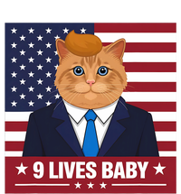 Funny Cat Trump 9 Lives Baby Even My Cat Loves Trump 2024 Infant Fleece One Piece