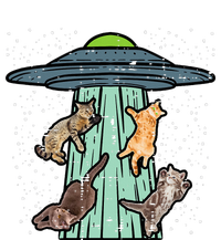 Cats Abducted By Ufo Funny Alien Space Lover T-Shirt