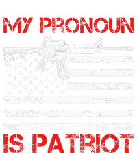 Funny Republican My Pronoun Is Patriot American Flag Usa Toddler Sweatshirt