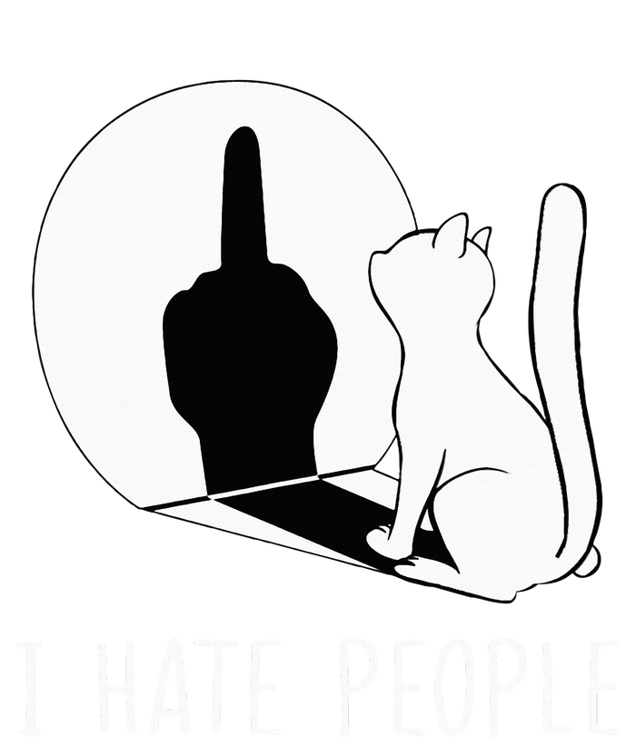 Grumpy Kitten Cats I DonT Like People Cat I Hate People Cat Sweatshirt Cinch Pack Bag