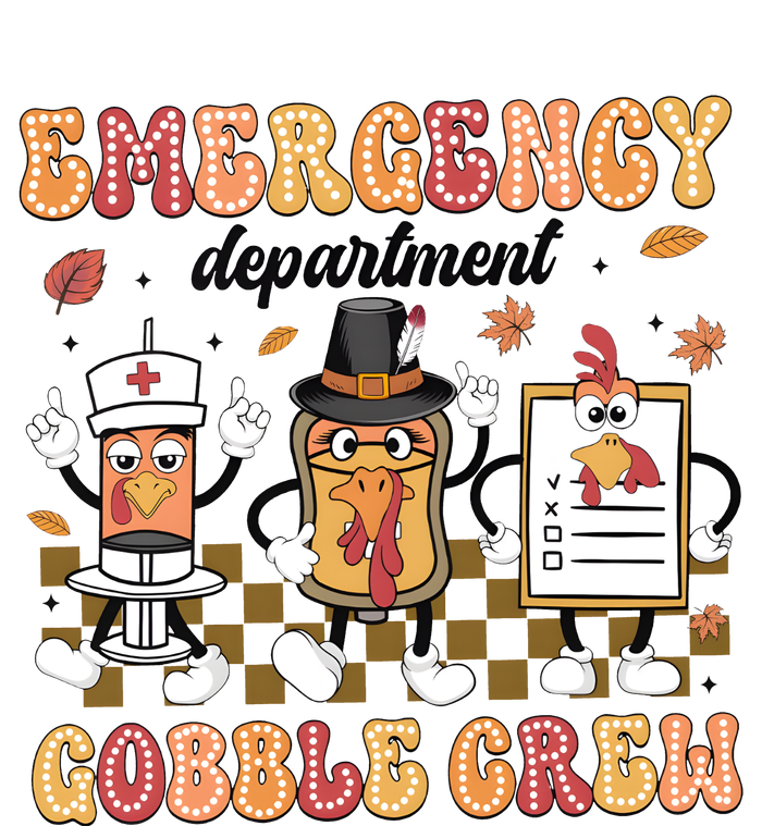 Emergency Department Gobble Crew Thanksgiving Nurse T-Shirt