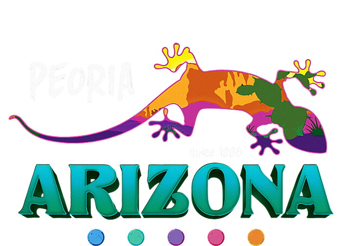 Peoria Arizona Usa Desert Gecko Lizard Vacation Souvenir T-Shirt