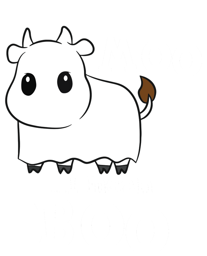 Funny Cow Halloween Costume Cows Boo Kids Long Sleeve Shirt